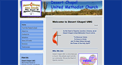 Desktop Screenshot of desertchapelumc.org